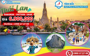 TOUR DU LỊCH THÁI LAN 5 NGÀY 4 ĐÊM BANGKOK – PATTAYA